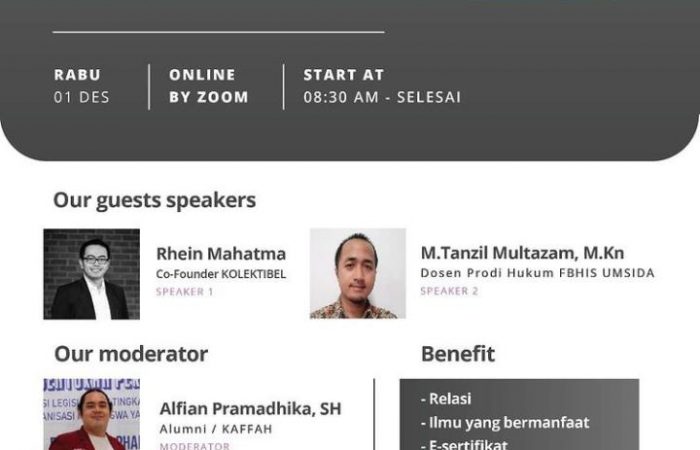 Webinar hukum dan perspektif masyarakat