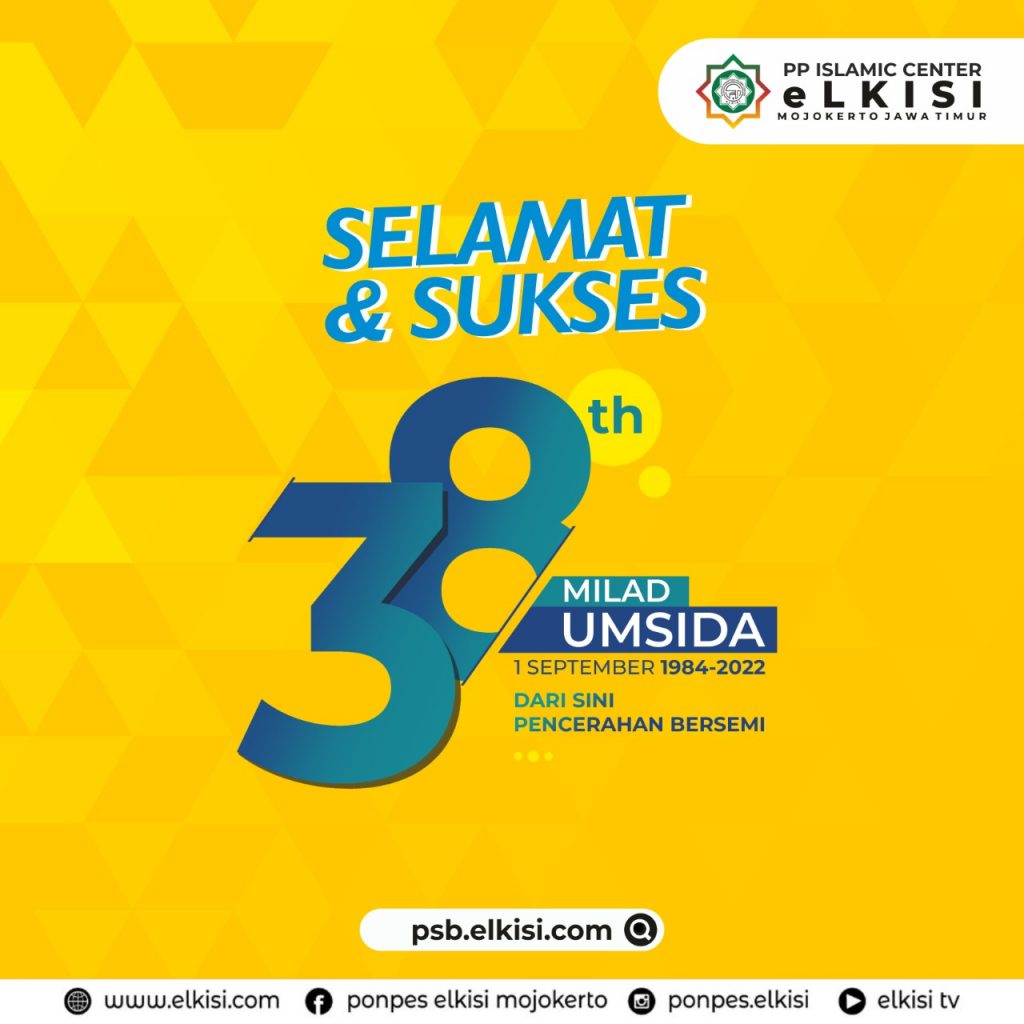 Milad Ke-38 Umsida Bertabur Ucapan Selamat