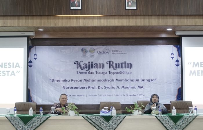 Dinamika Peran Muhammadiyah Membangun Bangsa tema kajian rutin umsida