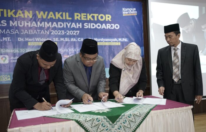 Usai Pelantikan Rektor, Kali ini Pelantikan Wakil Rektor Umsida Masa Jabatan 2023-2027