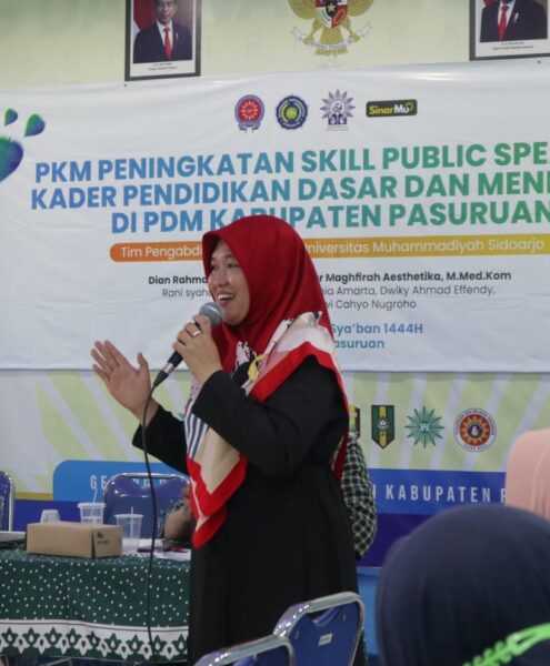 Umsida Cetak Guru Muhammadiyah Se Kabupaten Pasuruan Jadi MC Handal