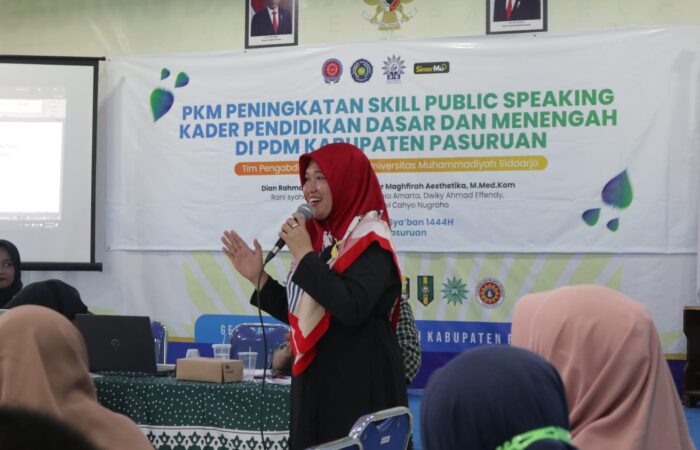 Umsida Cetak Guru Muhammadiyah Se Kabupaten Pasuruan Jadi MC Handal