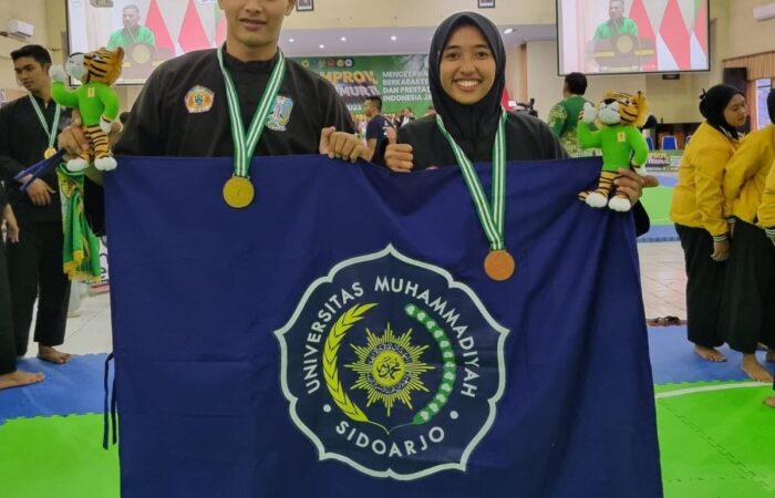 Suksesi Pertempuran, Pencak Silat Umsida Juara di Pomprov Jatim 2023