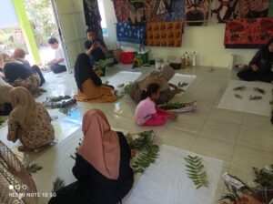 pembuatan batik eco printing