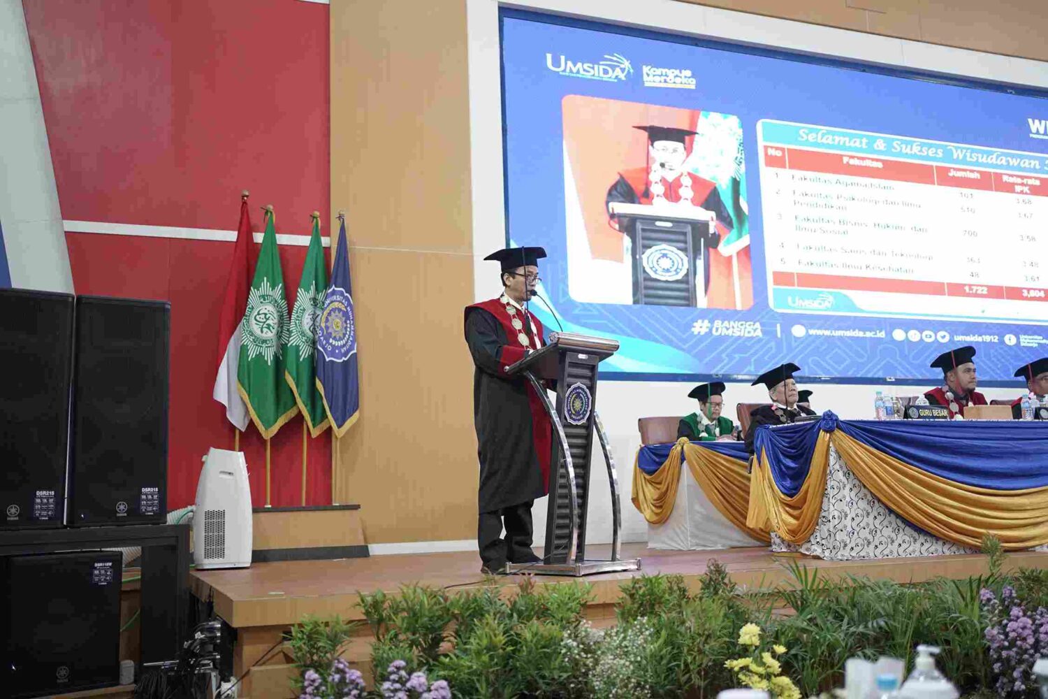 Apresiasi Wakil Ketua PWM Jatim Di Wisuda Ke-42 Umsida