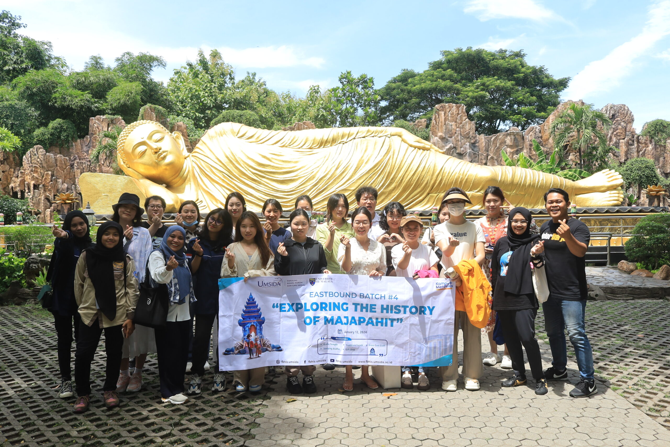 East Bound Batch 4, FBHIS Umsida Ajak Mahasiswa Malaysia Eksplorasi Desa Bejijong