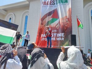 doa bersama mahasiswa asal Gaza