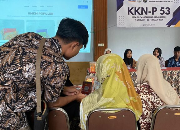 KKNP 52 Umsida Bantu Para Pelaku UMKM Lokal