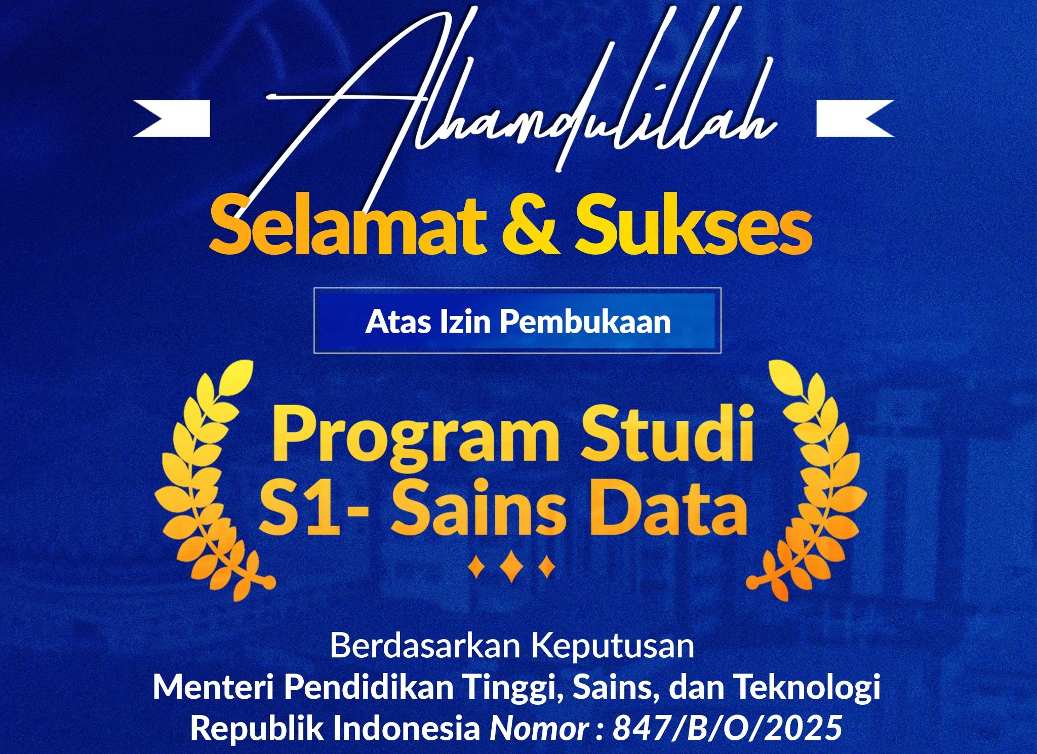 prodi sains data