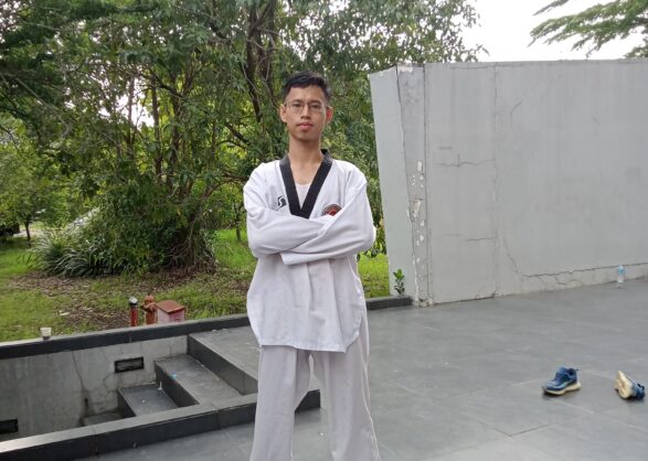 medali pertama atlet taekwondo Umsida