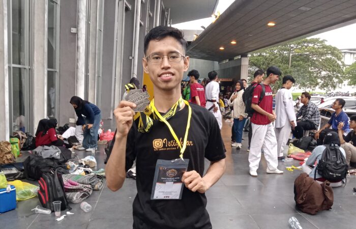medali pertama atlet taekwondo Umsida