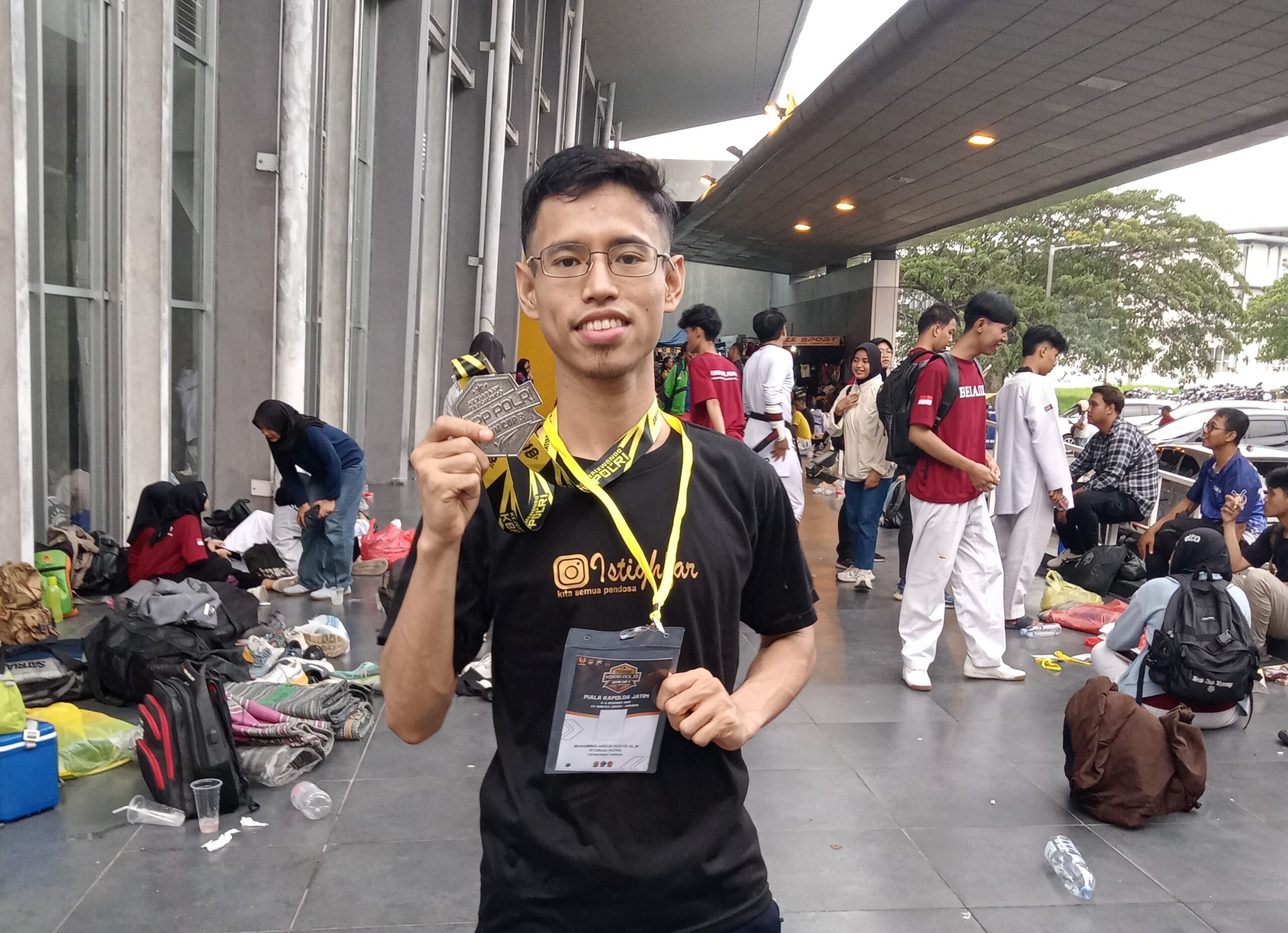 medali pertama atlet taekwondo Umsida